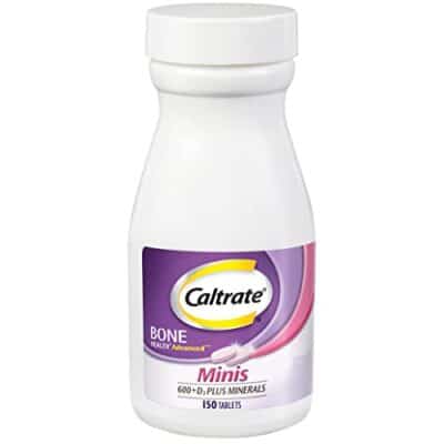 Caltrate 600+D3 Plus Minerals Mini Calcium & Vitamin D3 Supplement Mini Tablet, 600 mg, 150 Count (Pack of 3)