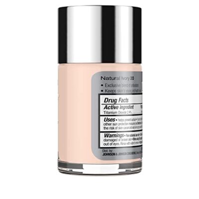 Neutrogena Healthy Skin Liquid Makeup Foundation, Broad Spectrum SPF 20 Sunscreen, Lightweight & Flawless Coverage Foundation with Antioxidant Vitamin E & Feverfew, Natural Ivory, 1 fl. oz - Image 17