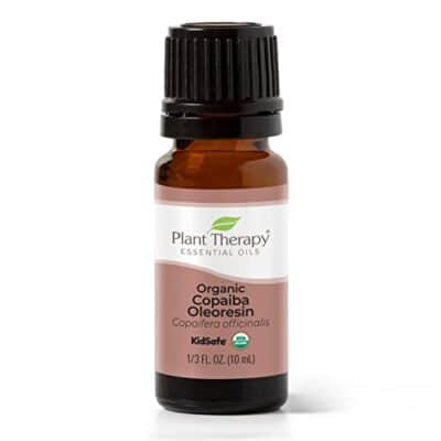 Plant Therapy Copaiba Oleoresin Organic Essential Oil 100% Pure, Undiluted, Natural Aromatherapy for Diffuser & Skin, Therapeutic Grade 10 mL (1/3 oz) Organic Copaiba Oil for Calming, Massage, Candles