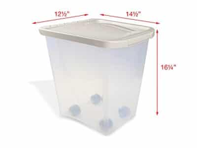 Van Ness 25-Pound Food Container with Fresh-Tite Seal with Wheels - Image 7