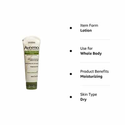 Aveeno Daily Moisturizing Body Lotion with Soothing Oat and Rich Emollients to Nourish Dry Skin, Fragrance-Free, 2.5 fl. oz (Pack of 2) - Image 2