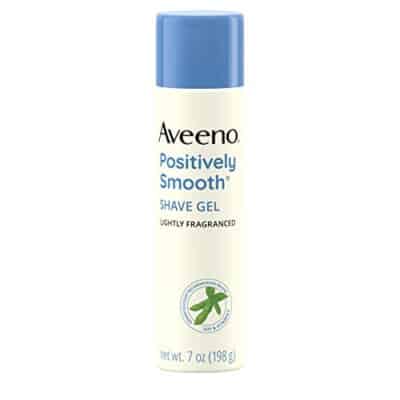 Aveeno Positively Smooth Moisturizing Shave Gel with Soy, Aloe, and Vitamin E to help Prevent Nicks, Cuts and Razor Bumps, Lightly Fragranced, Pack of 6, 7 oz each - Image 2