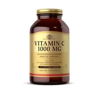 Solgar Vitamin C 1000 mg, 250 Vegetable Capsules – Antioxidant & Immune Support – Overall Health – Healthy Skin & Joints – Bioflavonoids Supplement – Non GMO, Vegan, Gluten Free, Kosher – 250 Servings