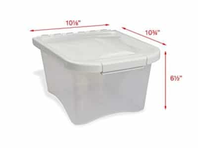 Van Ness 5-Pound Food Container with Fresh-Tite Seal (FC5) White - Image 7