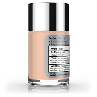 Neutrogena Healthy Skin Liquid Makeup Foundation, Broad Spectrum SPF 20 Sunscreen, Lightweight & Flawless Coverage Foundation with Antioxidant Vitamin E & Feverfew, Natural Tan, 1 fl. oz - Image 17