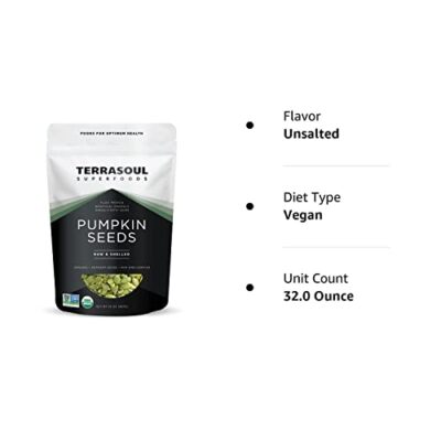 Terrasoul Superfoods Organic Pumpkin Seeds, 2 Lbs - Premium Quality, Shelled, Raw, Unsalted - Image 6