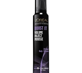 L’Oreal Paris Hair Care Advanced Hairstyle Boost It Volume Inject Mousse, 8.3 Ounce