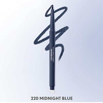 CoverGirl Perfect Point Plus Eyeliner Pencil, Midnight Blue, Long-Lasting, Versatile Navy Eyeliner, Soft Smudging Tip, No Sharpening Needed, Pack of 1 - Image 2