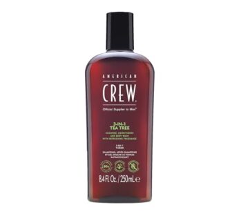 American Crew Shampoo, Conditioner & Body Wash for Men, 3-in-1, Tea Tree Scent, 8.4 Fl Oz