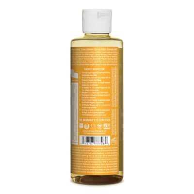 Dr. Bronner's - Pure-Castile Liquid Soap (Citrus, 8 ounce) - Made with Organic Oils, 18-in-1 Uses: Face, Body, Hair, Laundry, Pets and Dishes, Concentrated, Vegan, Non-GMO - Image 2