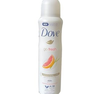 Dove Go Fresh Anti-Perspirant Deodorant Spray 150ml Grapefruit & lemongrass Scent (1 Can)