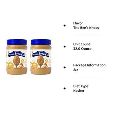 Peanut Butter & Co. The Bees Knees (Honey) Peanut Butter, Gluten Free, 16 Ounce (Pack of 2) - Image 10