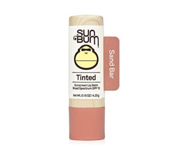Sun Bum Tinted Lip Balm Sand Bar | SPF 15 | UVA / UVB Broad Spectrum Protection | Sensitive Skin Safe | Hypoallergenic,Paraben Free | Ozybenzone Free | 0.15 Oz