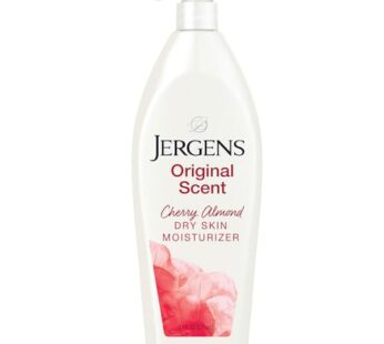 Jergens Original Scent Dry Skin Body Lotion, Hand and Body Moisturizer, Cherry Almond Essence, Dermatologist Tested, 21 Oz