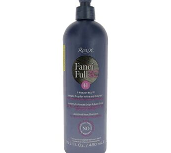 Fanci-Full Instant Hair Color Rinse by Roux, 41 True Steel ,Temporarily Evens Tones, Blends Away Gray, 15.2 Oz