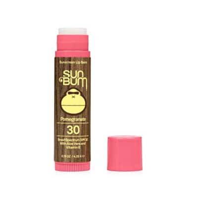 Sun Bum SPF 30 Sunscreen Lip Balm | Vegan and Cruelty Free Broad Spectrum UVA/UVB Lip Care with Aloe and Vitamin E for Moisturized Lips | Pomegranate Flavor |.15 oz - Image 3