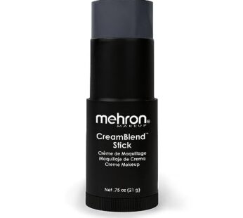 Mehron Makeup CreamBlend Stick | Face Paint, Body Paint, & Foundation Cream Makeup | Body Paint Stick .75 oz (21 g) (Monster Grey)