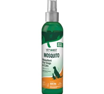 Vet’s Best Mosquito Repellent for Dogs and Cats | Repels Mosquitos with Certified Natural Oils | Deet Free | 8 Ounces