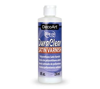 DecoArt Satin Varnish, 5.08 x 5.08 x 16.510000000000002 cm, Clear, 8 Ounces