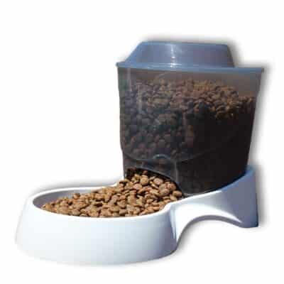 Van Ness Pets Small Gravity Auto Feeder for Cats/Dogs, 3 Pound Capacity GRAY - Image 3