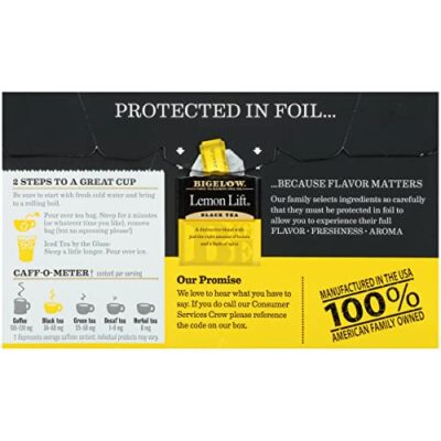 Bigelow, Black Tea, Lemon Lift, 20 Tea Bags, 1.37 oz (38 g) - Image 5