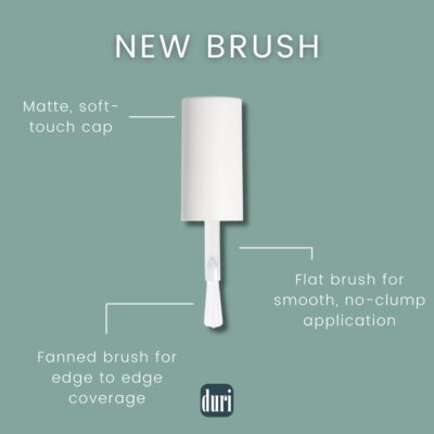 duri Nail Polish, 102S Summer Rain, Pastel Mint Shade, Semi Matte Finish, Full Coverage, Quick Drying, 0.45 Fl Oz - Image 4