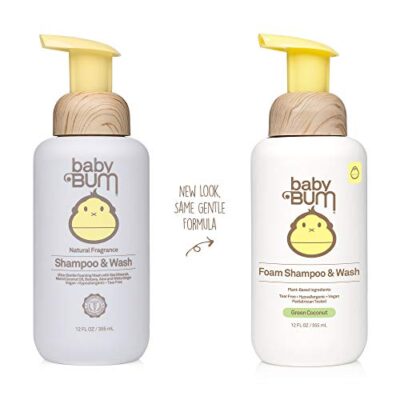 Baby Bum Shampoo & Wash | Tear Free Foaming Soap for Sensitive Skin with Nourishing Coconut Oil | Natural Fragrance | Gluten Free and Vegan | 12 FL OZ - Image 3