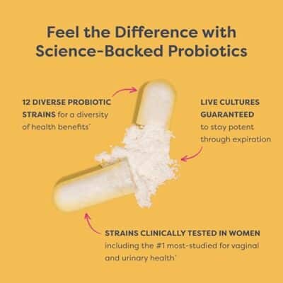 Renew Life Women's Probiotic Capsules, Supports pH Balance for Women, Vaginal, Urinary, Digestive and Immune Health, L. Rhamnosus GG, Dairy, Soy and Gluten-Free, 25 Billion CFU - 30 Ct - Image 4