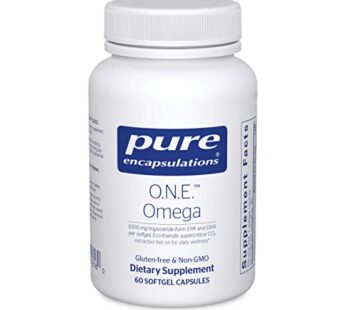Pure Encapsulations O.N.E. Omega – Fish Oil Supplement for Heart Health, Joints, Skin, Eyes, and Cognition* – Fish Oil Concentrate with EPA and DHA – 60 Softgel Capsules