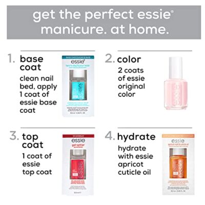 essie Nail Care, 8-Free Vegan, Good To Go Top Coat, fast dry and shine nail polish, 0.46 fl oz - Image 6