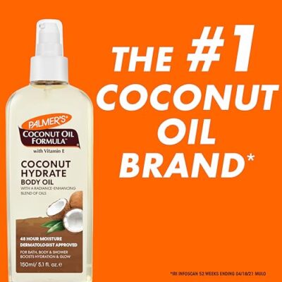 Palmer's Coconut Oil Formula Body Oil, Body Moisturizer with Green Coffee Extract, Bath Oil for Dry Skin, 5.1 Ounces (Spray Cap) - Image 4
