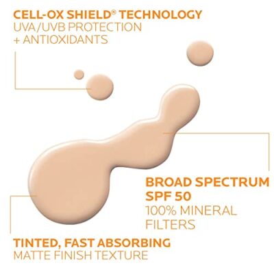 La Roche-Posay Anthelios Tinted Sunscreen, Ultra-Light Fluid Broad Spectrum SPF 50, with Titanium Dioxide Mineral Face Sunscreen, Universal Tint, Oil-Free - Image 4