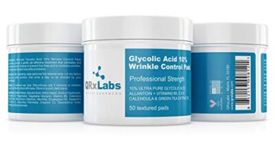 Glycolic Acid 10% Wrinkle Control Pads for Face & Body - 10% Ultra Pure Glycolic Acid, Allantoin, Vitamins B5, C & E, Calendula & Green Tea Extracts - Keeps skin smooth and prevents wrinkles and lines - Image 7