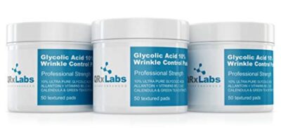 Glycolic Acid 10% Wrinkle Control Pads for Face & Body - 10% Ultra Pure Glycolic Acid, Allantoin, Vitamins B5, C & E, Calendula & Green Tea Extracts - Keeps skin smooth and prevents wrinkles and lines - Image 8