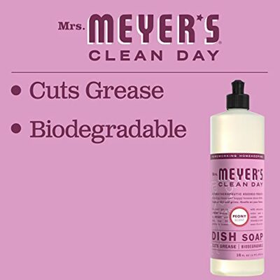 MRS. MEYER'S CLEAN DAY Liquid Dish Soap, Biodegradable Formula, Peony, 16 fl. oz - Image 7