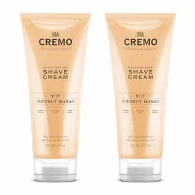 Cremo Coconut Mango Moisturizing Shave Cream, Astonishingly Superior Ultra-Slick Shaving Cream for Women Fights Nicks, Cuts and Razor Burn, 6 Fl Oz (Pack of 2)