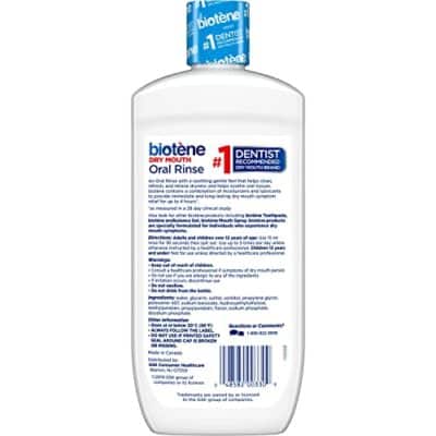 biot?ne Oral Rinse Mouthwash for Dry Mouth, Breath Freshener and Dry Mouth Treatment, Fresh Mint, 16 fl oz - Image 8