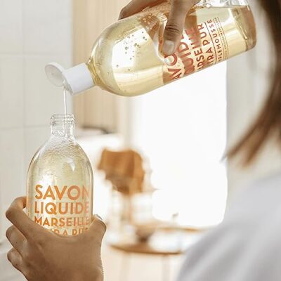 Compagnie de Provence Savon de Marseille Extra Pure Liquid Soap - Orange Blossom - 33.8 fl oz Plastic Bottle Refill - Image 3