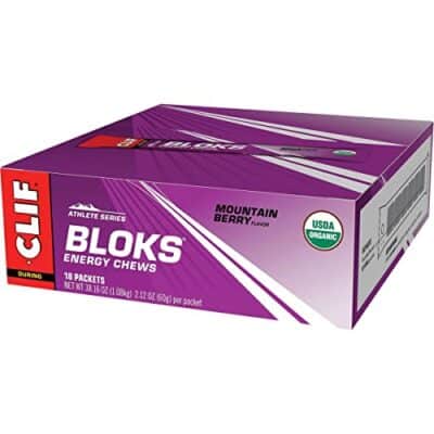CLIF BLOKS - Mountain Berry Flavor - Energy Chews - Non-GMO - Plant Based - Fast Fuel for Cycling and Running - Quick Carbohydrates and Electrolytes - 2.12 oz. (18 Count) - Image 3