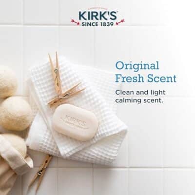 Kirk's Castile Bar Soap Clean Soap for Men, Women & Children| Premium Coconut Oil | Sensitive Skin Formula, Vegan | Original Fresh Scent | 4 oz. Bars - 3 Pack - Image 5