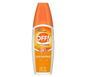 OFF! FamilyCare Insect & Mosquito Repellent Spritz, Unscented Bug spray with Aloe-Vera, 7% Deet, 6 oz (Pack of 12)