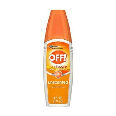 OFF! FamilyCare Insect & Mosquito Repellent Spritz, Unscented Bug spray with Aloe-Vera, 7% Deet, 6 oz (Pack of 12)