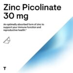 Thorne Zinc Picolinate 30 mg - Well-Absorbed Zinc Supplement for Growth and Immune Function - 60 Capsules - Image 4