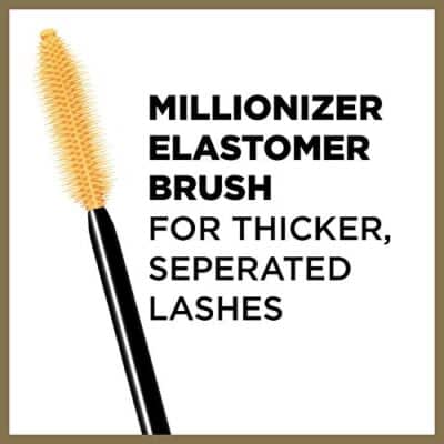 L?Oreal Paris Makeup Voluminous Million Lashes Mascara, Volumizing Collagen Infused Eye Makeup, Amplifying Mascara Brush, Washable, Black Brown, 0.3 Fl Oz., 1 Count - Image 4