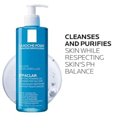 La Roche-Posay Effaclar Purifying Foaming Gel Cleanser for Oily Skin | With Zinc Pidolate To Remove Excess Oil & Shine | Alcohol Free & Oil Free | Face Wash For Oily Skin | Sensitive Skin Tested - Image 5