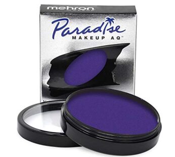 Mehron Makeup Paradise Makeup AQ Pro Size | Stage & Screen, Face & Body Painting, Special FX, Beauty, Cosplay, and Halloween | Water Activated Face Paint & Body Paint 1.4 oz (40 g) (Violet)