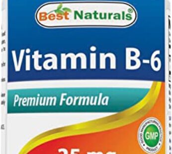 Best Naturals Vitamin B-6 25 Mg Tablets, 250 Count