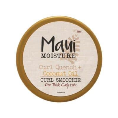 Maui Moisture Curl Quench + Coconut Oil Hydrating Curl Smoothie, Creamy Silicone-Free Styling Cream for Tight Curls, Braids, Twist-Outs & Wash & Go Styles, Vegan & Paraben-Free, 12 Ounce - Image 5