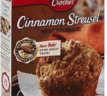 Betty Crocker Premium Muffin & Quick Bread Mix, Cinnamon Streusel, 13.9-Ounce Boxes (Pack of 4)