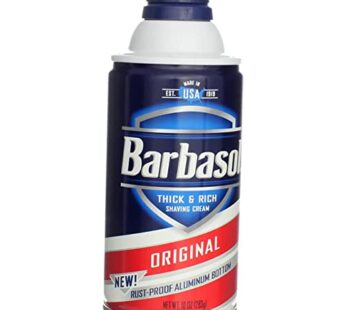 Barbasol Thick and Rich Shaving Cream, Original 10 oz (Pack of 3)